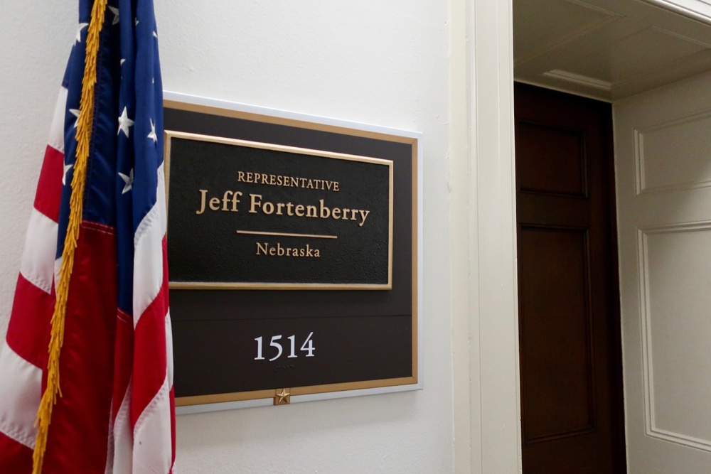 JEFF FORTENBERRY office entrance sign